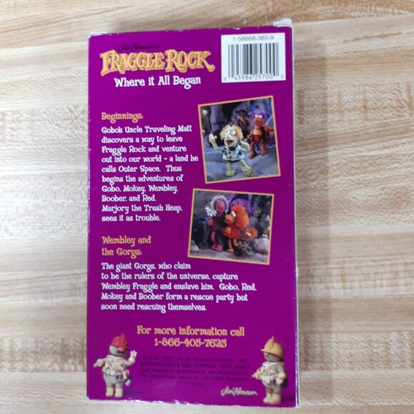 Fraggle Rock Where It All Began VHS 2004 Release Jim Henson Muppets Retro VG 80s - Picture 4 of 9